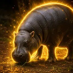 The Pygmy Hippo Kindia logo